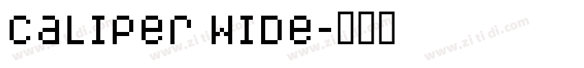 Caliper Wide字体转换